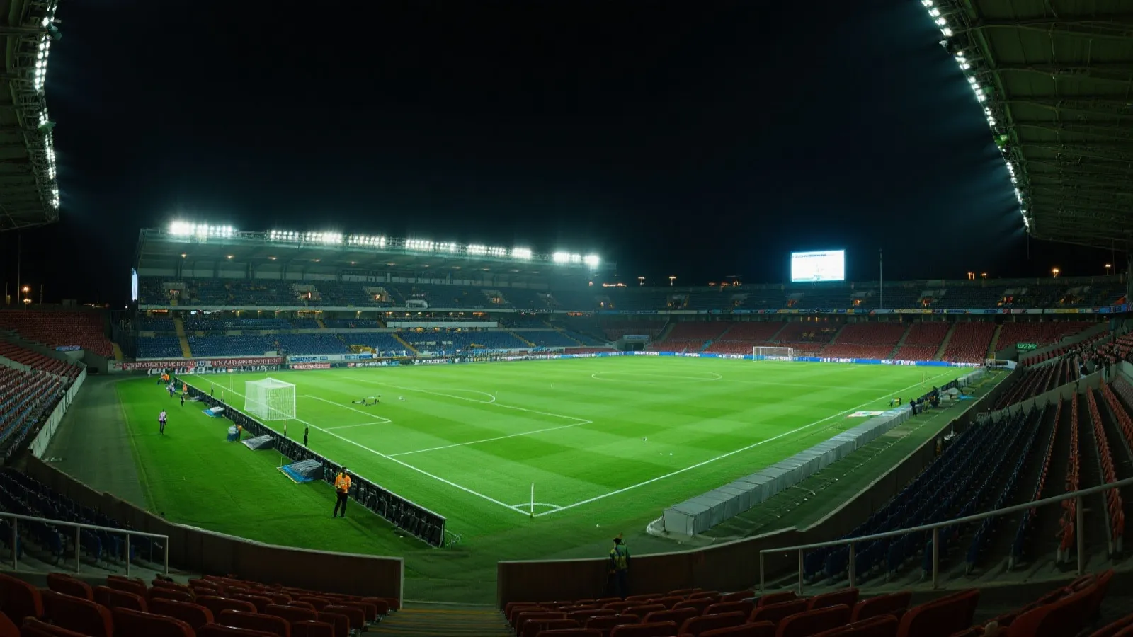 世界杯赛场夜景